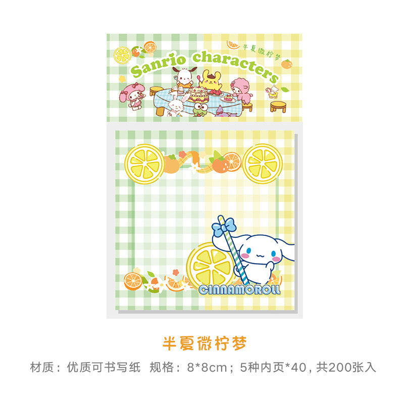 200 Sheets Cartoon Memo Pads