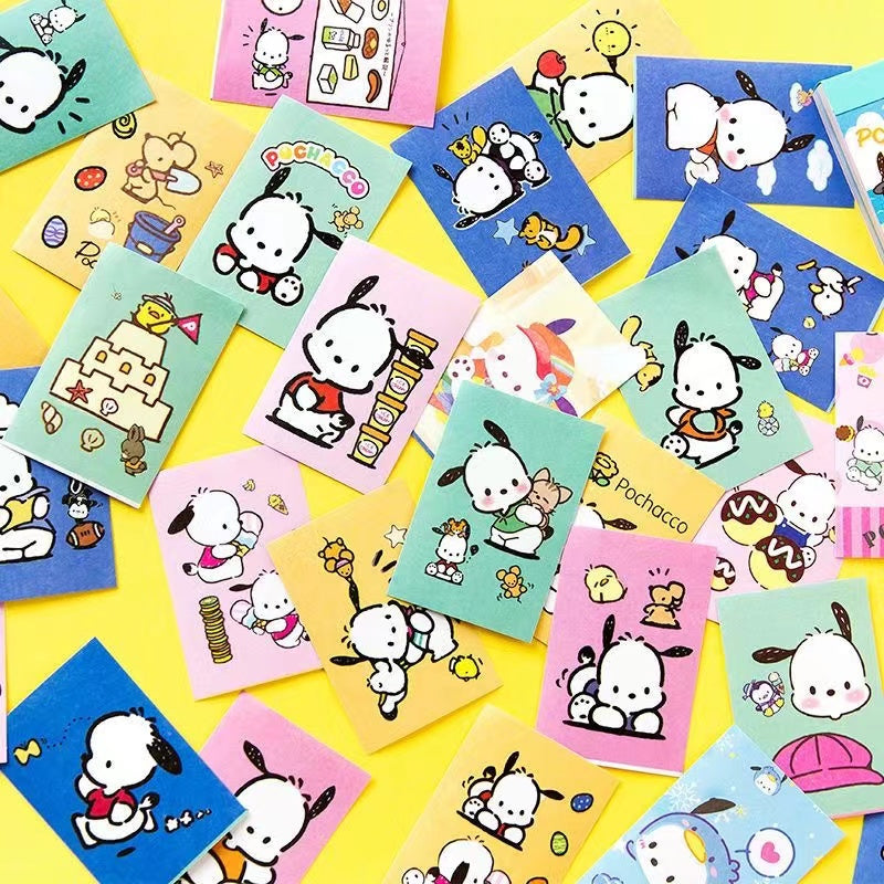 6 Pack 300 Pads/Sheets Mini Cute Stickers Set, Cartoon Memo Stickers Set for Students, Home, Office