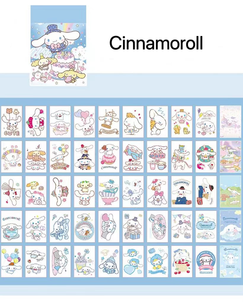 6 Pack 300 Pads/Sheets Mini Cute Stickers Set, Cartoon Memo Stickers Set for Students, Home, Office