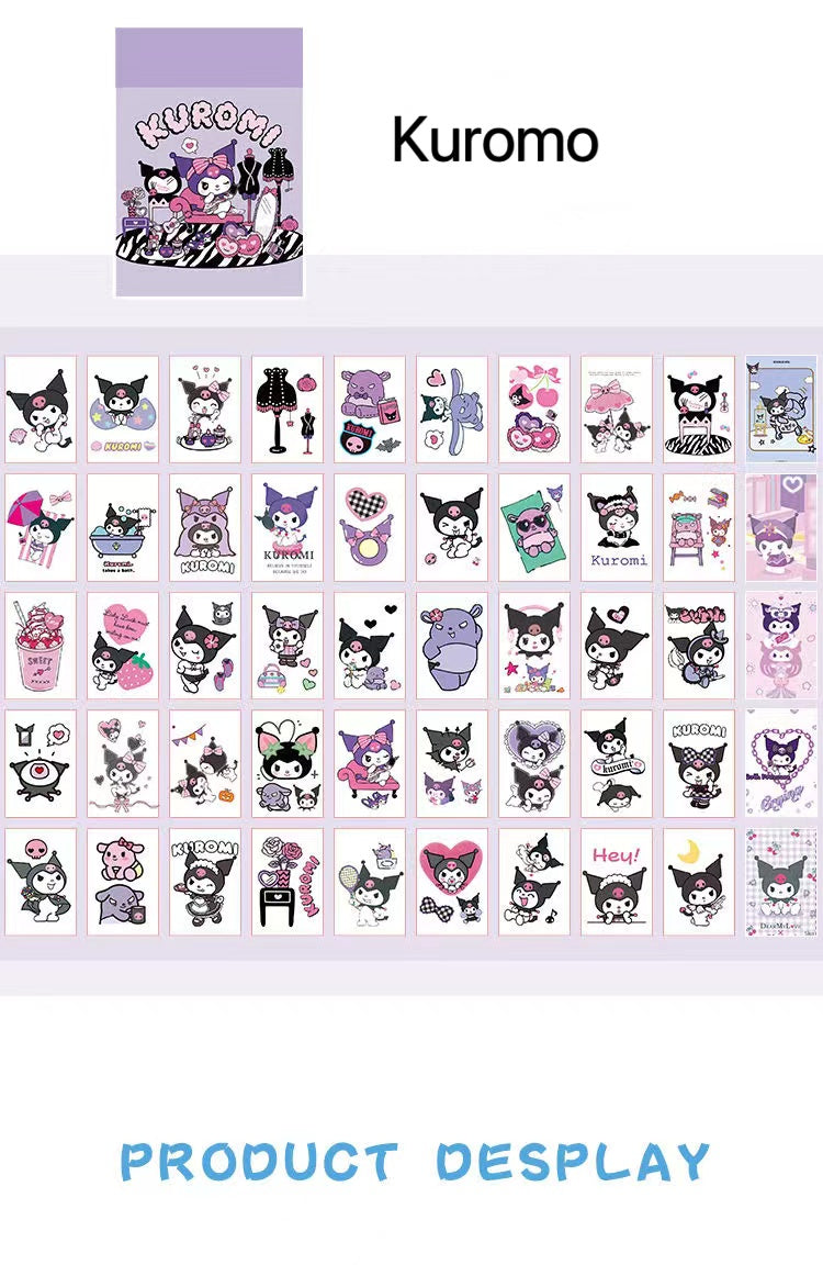 6 Pack 300 Pads/Sheets Mini Cute Stickers Set, Cartoon Memo Stickers Set for Students, Home, Office