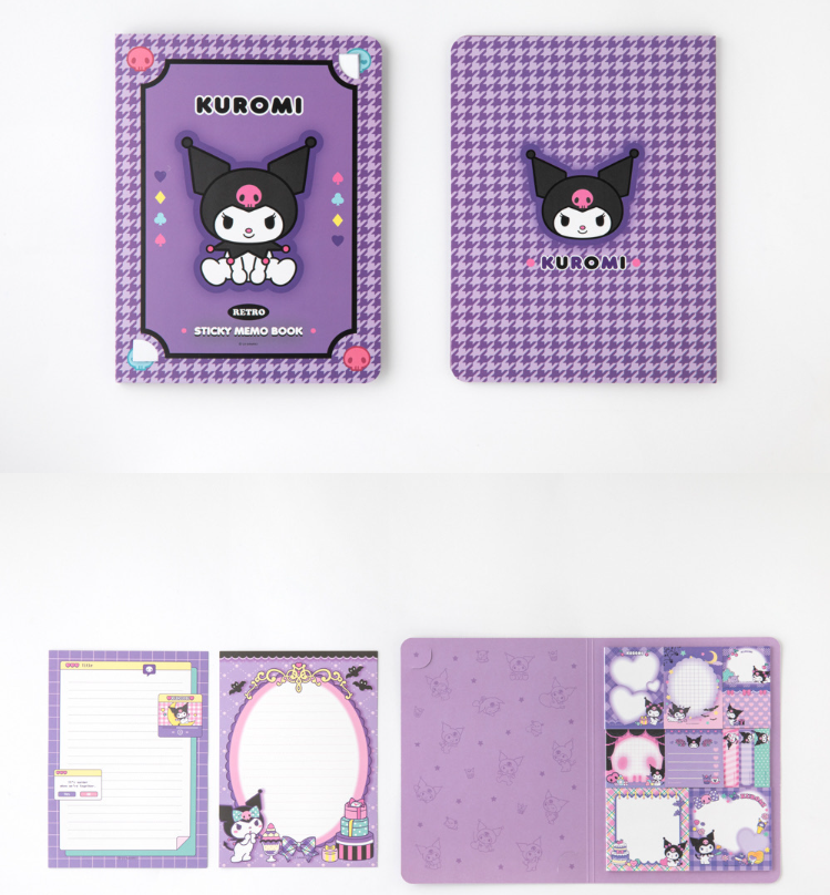 160 Sheets Combination Sticky Notes, Cartoon Memo Pads Set for Students, Home, Office