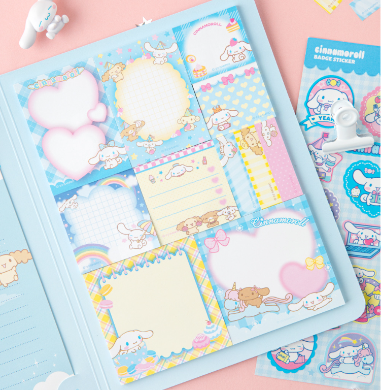 160 Sheets Combination Sticky Notes, Cartoon Memo Pads Set for Students, Home, Office