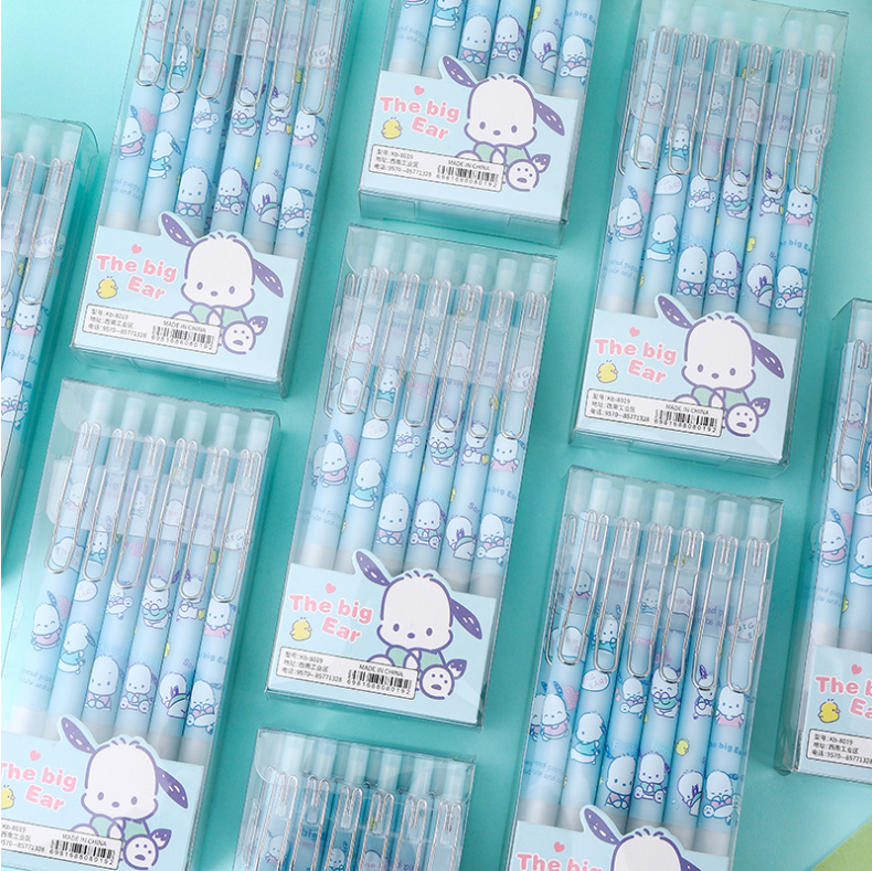 12 PCS Cartoon Unisex Pens, 0.5mm Nib Press Pen, Smooth and Comfortable