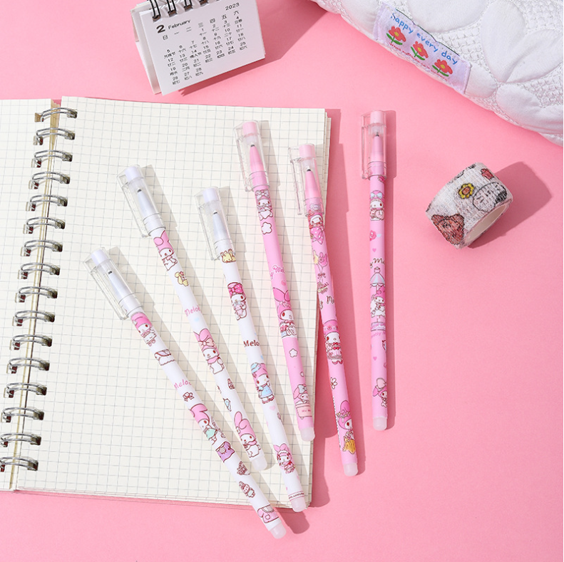 12 PCS Cute Unisex Pens, 0.5mm Nib Press Pen, Smooth and Comfortable