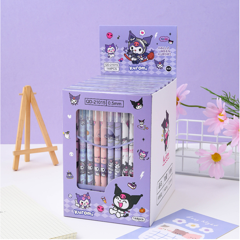 12 PCS Cute Unisex Pens, 0.5mm Nib Press Pen, Smooth and Comfortable