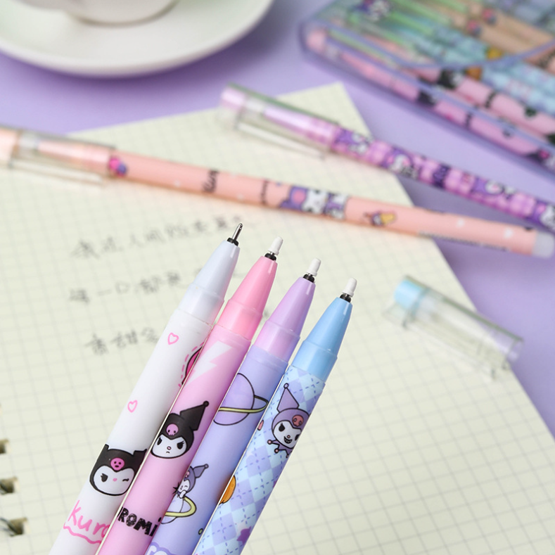 12 PCS Cute Unisex Pens, 0.5mm Nib Press Pen, Smooth and Comfortable