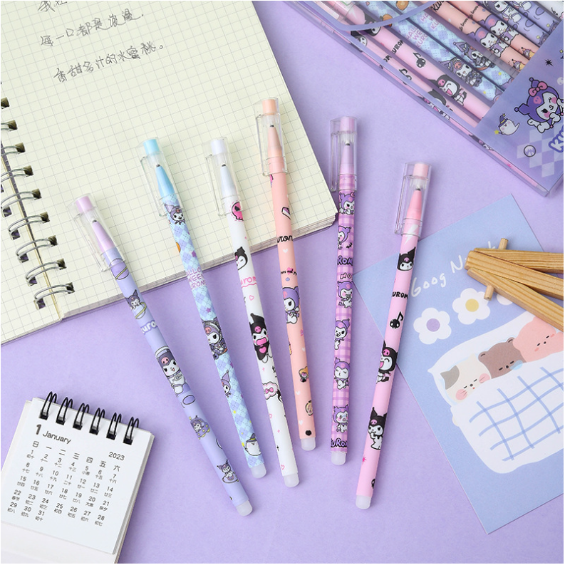 12 PCS Cute Unisex Pens, 0.5mm Nib Press Pen, Smooth and Comfortable