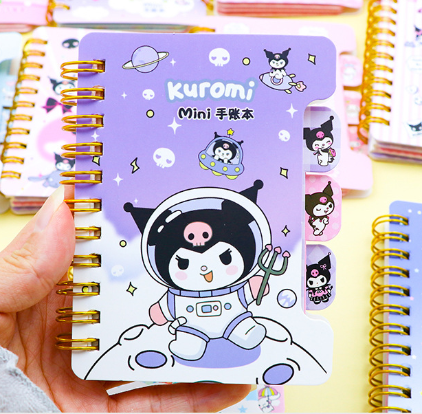 1PCS Mini Cute Handaccount Notebook, Cartoon Handbook for Students, Home, Office