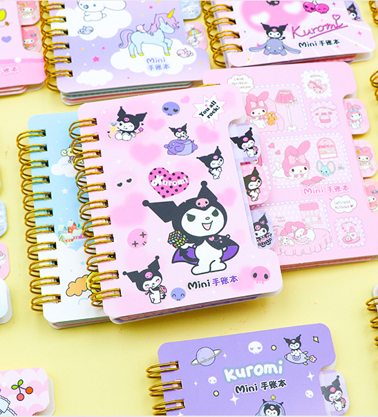 1PCS Mini Cute Handaccount Notebook, Cartoon Handbook for Students, Home, Office