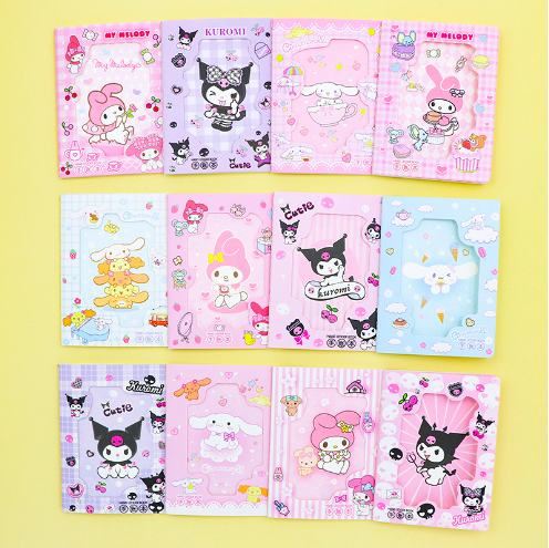 104 Sheets Mini Cute Handaccount Notebook, Cartoon Handbook for Students, Home, Office