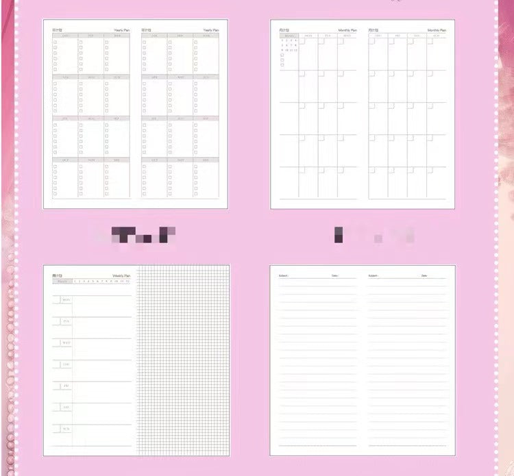 Weekly/Month/Daily 96 Sheets Planner